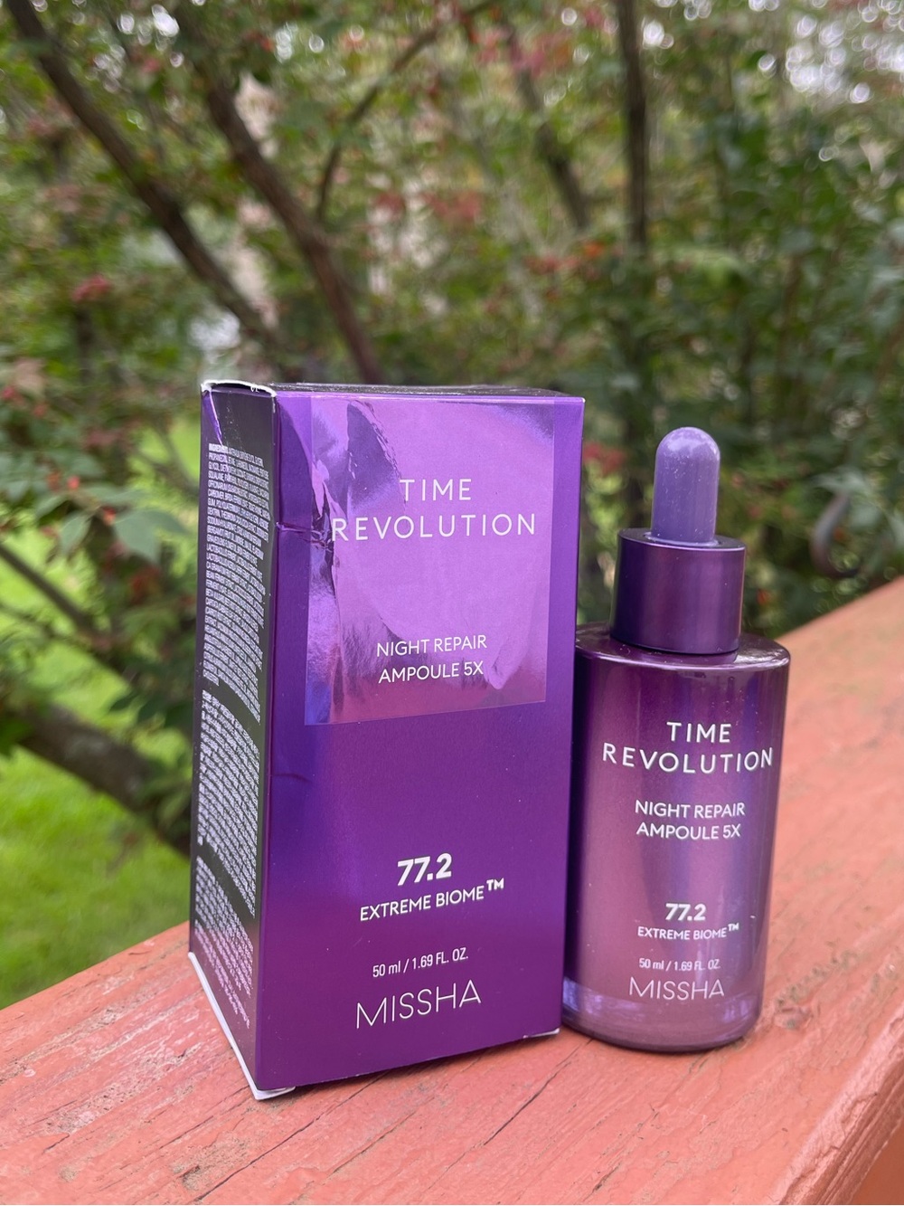 Time Revolution Night Repair Ampoule 5X - Purple